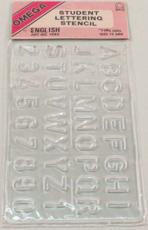 OMEGA 15mm LETTER STENCIL