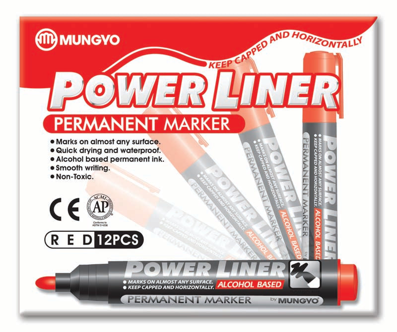 MUNGYO PERMANENT MARKER RED