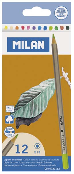 Milan Big Lead Colour Pencils 12s