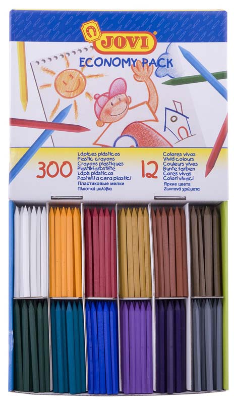JOVI HEXAGONAL CRAYON ECONOMY PACK 300 (B)