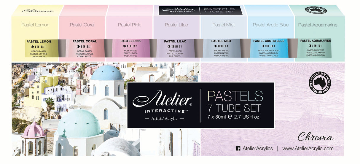 ATELIER 7 X 80ml PASTEL TUBE SET