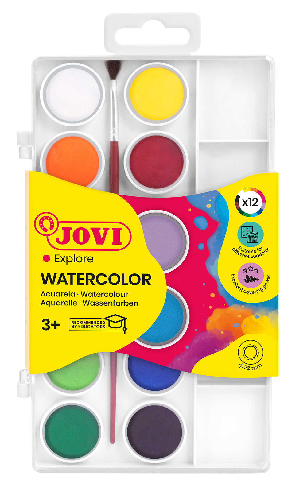 JOVI WATER COLOURS 22mm Bars 12s