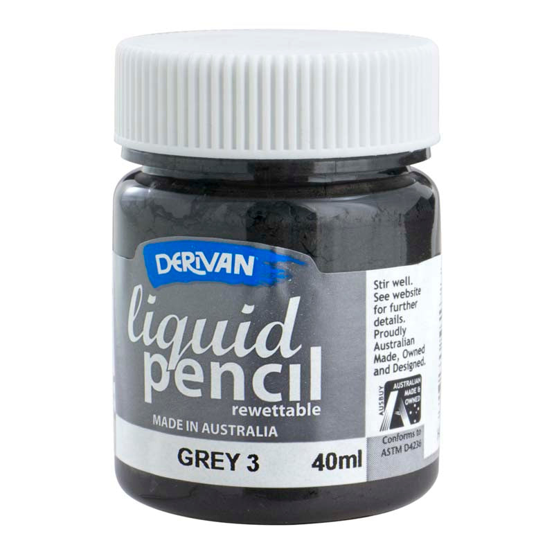 DERIVAN LIQUID PENCIL 40ML REWET GREY 3