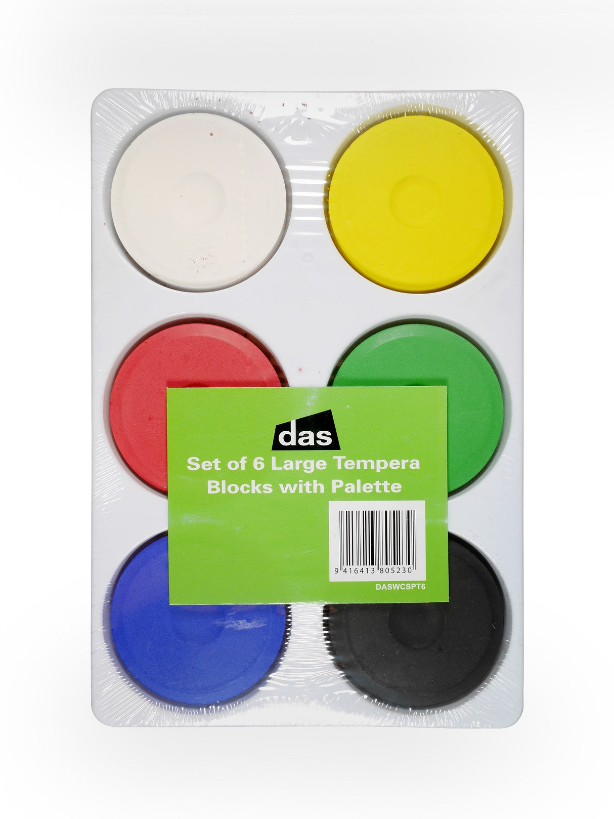 DAS TEMPERA BLOCKS S2 SET 6 IN PLASTIC T