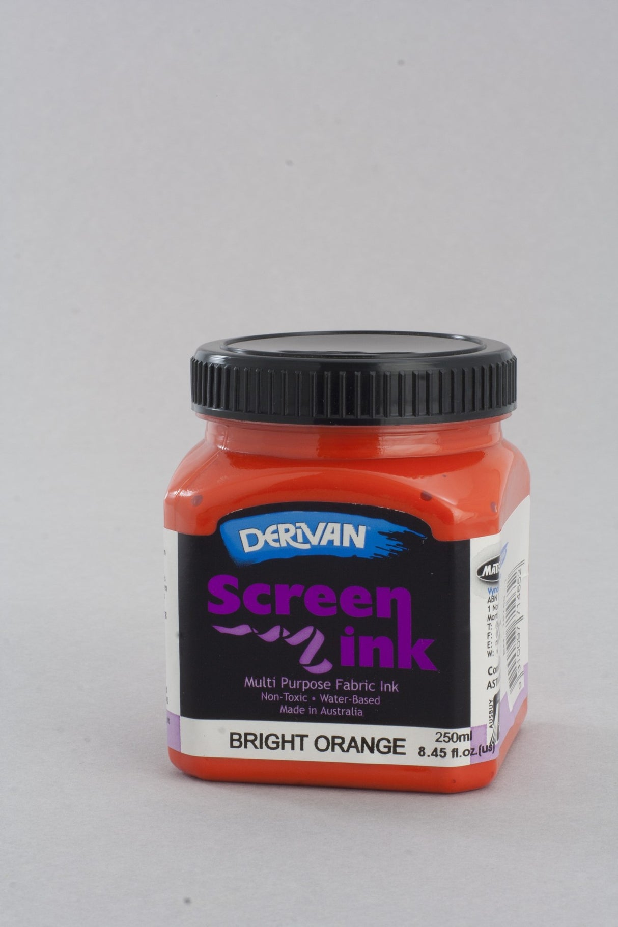 DERIVAN SCREEN INK 250ML BRIGHT ORANGE