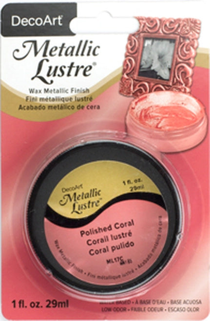 DECOART METALLIC LUSTRE 1oz POLSHD CORAL