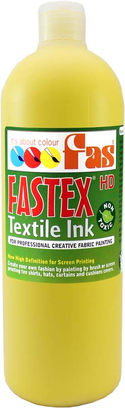 FAS TEXTILE INK 1LTR YELLOW