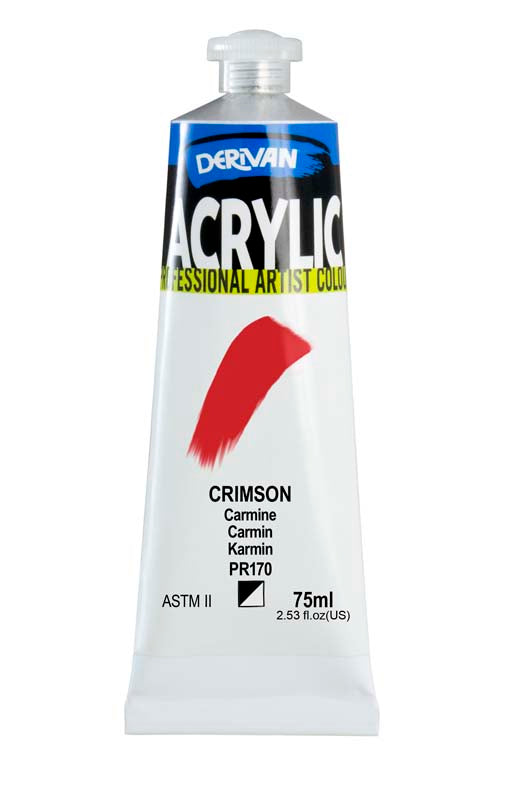DERIVAN ACRYLIC 75ML CRIMSON