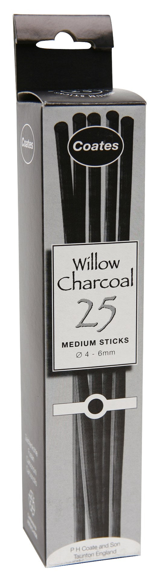 COATES WILLOW CHARCOAL MEDIUM (5-6mm) (2