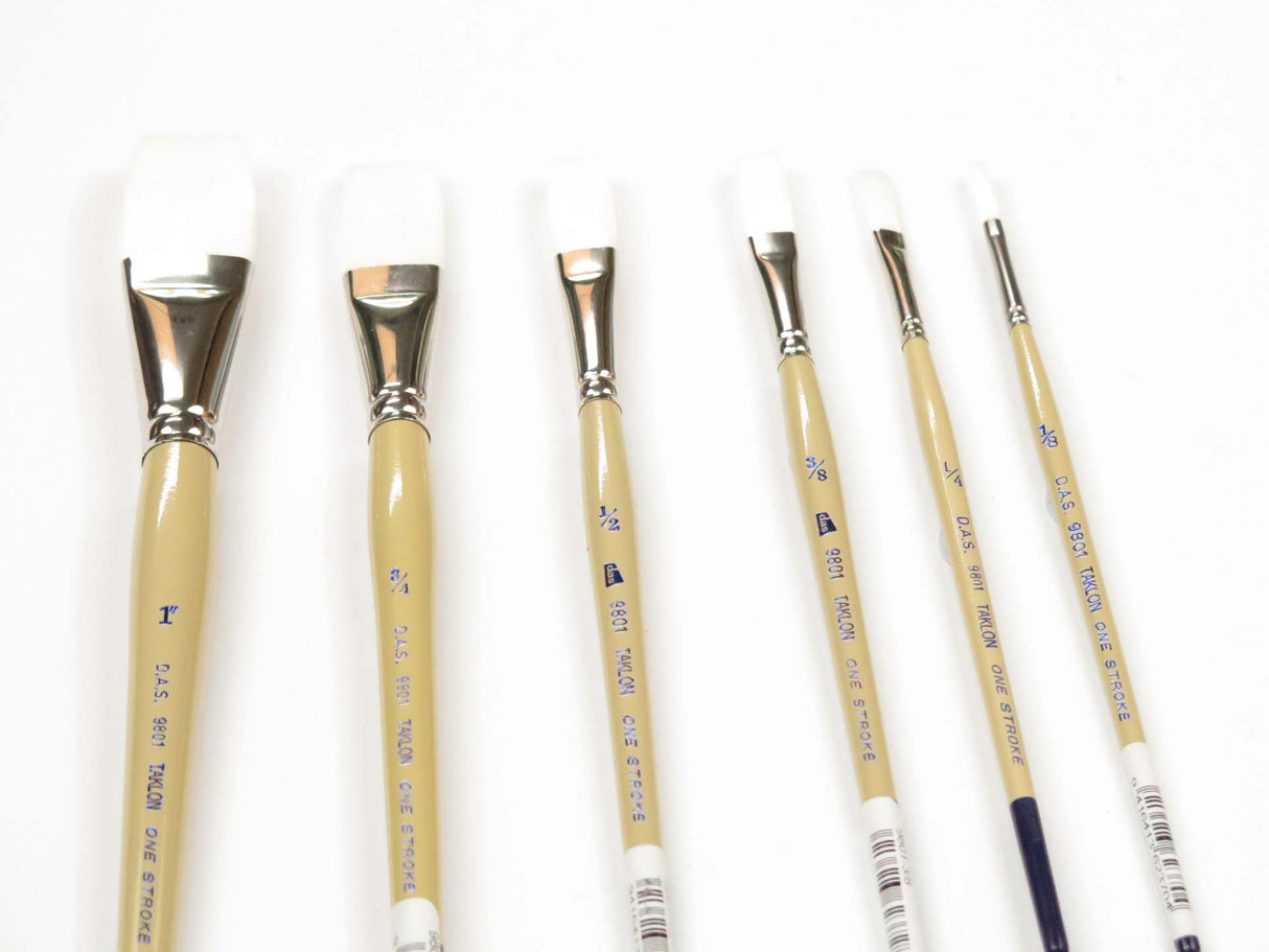 S9801 WHITE TAKLON FLAT 1/2"