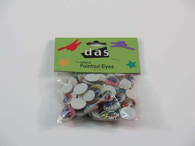 PAINTED EYES ASSORTED SIZE & COLOUR 100