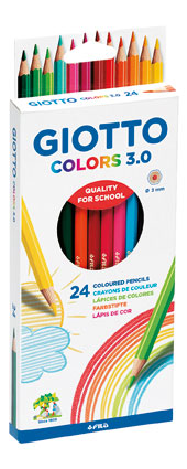 GIOTTO COLORS 3.0 PENCILS BOX 24'S