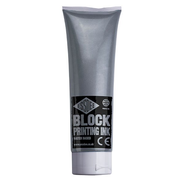 ESSDEE BLOCK PRINT INK 300ml MET SILVER