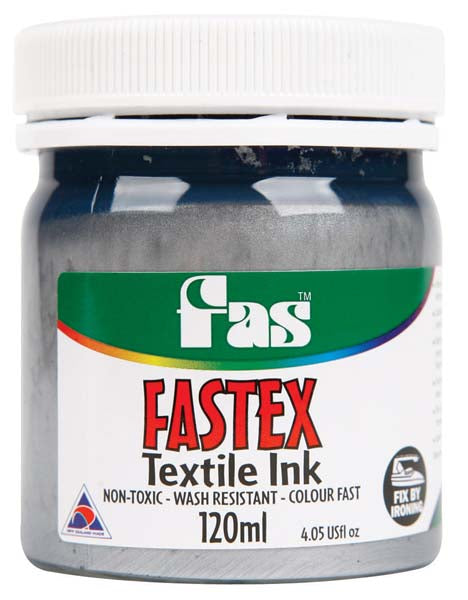FAS TEXTILE INK 120ml SILVER