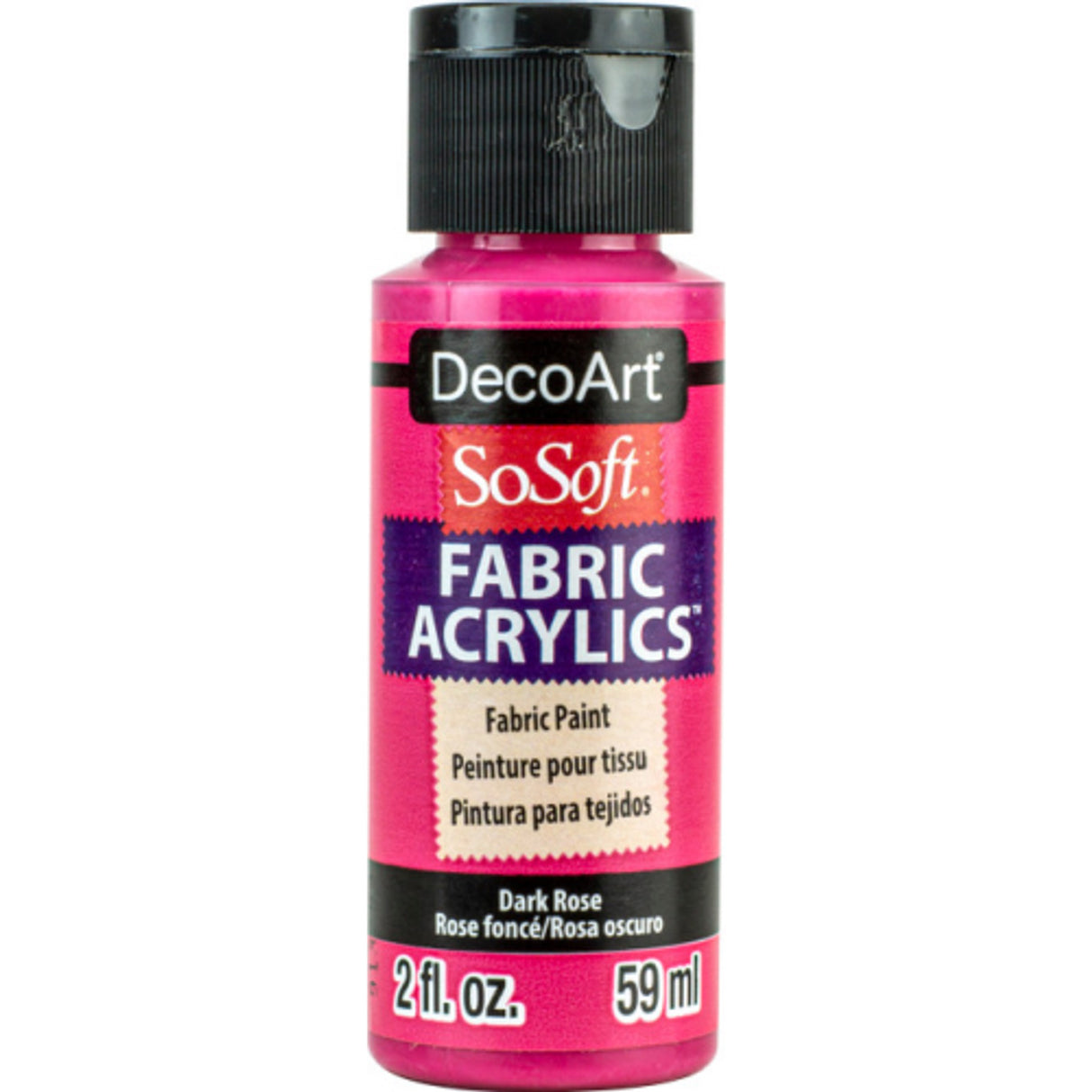 SO SOFT FABRIC ACRYLIC 2oz DARK ROSE