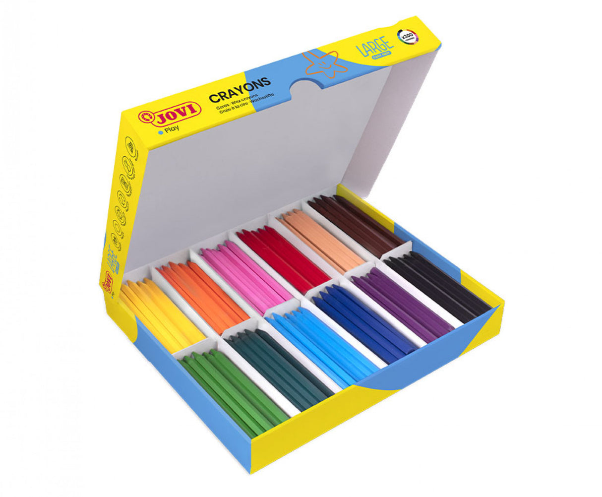 JOVI HEXAGONAL CRAYON ECONOMY PACK 300 (A)
