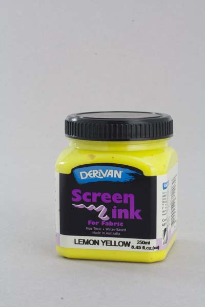 DERIVAN SCREEN INK 250ML LEMON YELLOW