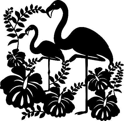 MARABU STENCIL 30x30cm Flamingo