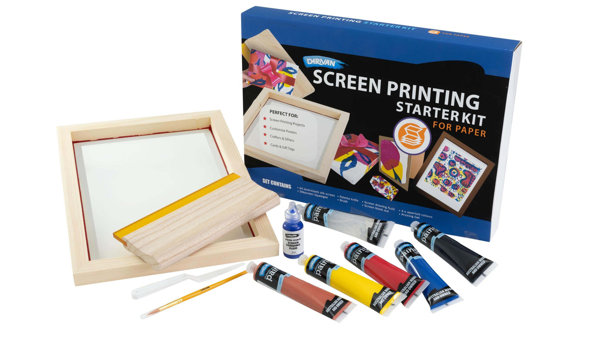 DERIVAN SILK SCREEN SET FOR PAPER