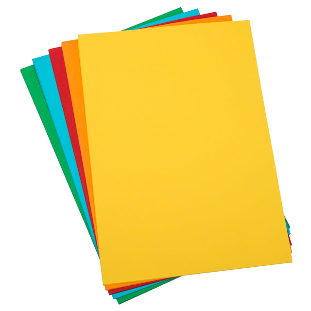 A2 75GSM 5 COL BRIGHT PAPER PK 100 SHT