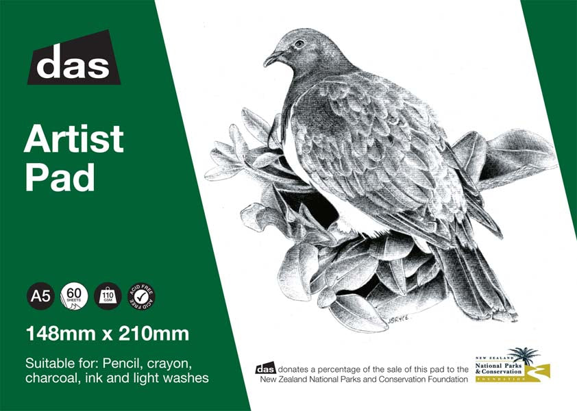 DAS ARTISTS PAD (WOODPIGEON) 60sht A5