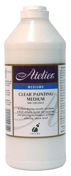 ATELIER CLEAR PAINTING MEDIUM 1 LITRE