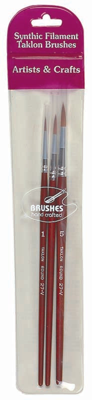 27-V BRUSH SET TAKLON RND