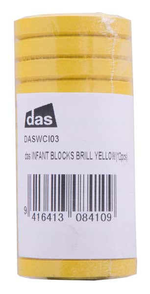DAS TEMPERA BLOCKS S0 BRILL YELLOW