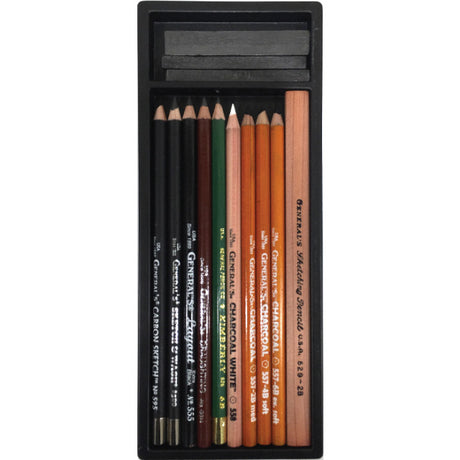 GENERAL CLASSIC DRWG & SKTCHG KIT (13PCE