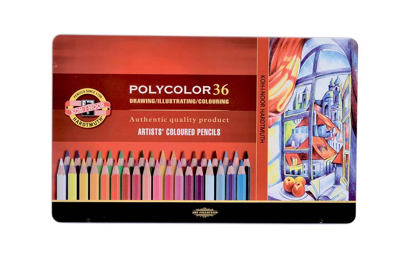 3825 POLYCOLOR COLOUR PENCILS 36