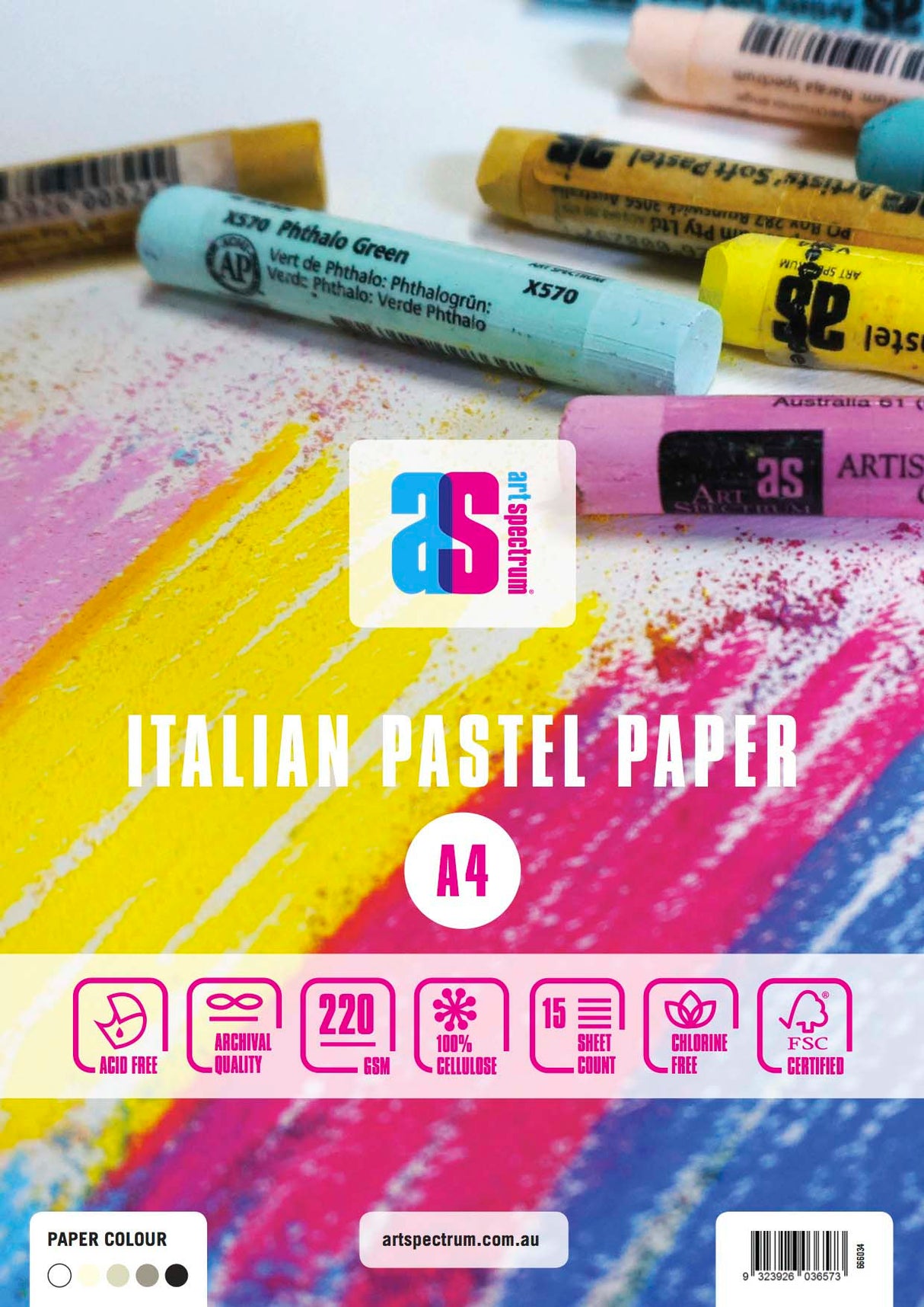 AS PASTEL PAD A4 ASSTD GREYS(15SH)