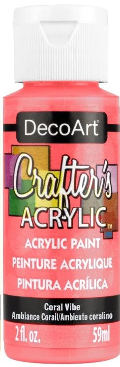 CRAFTERS ACRYLIC 2oz CORAL VIBE