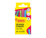 JOVI SCHOOL CHALK 10pce COLOURED