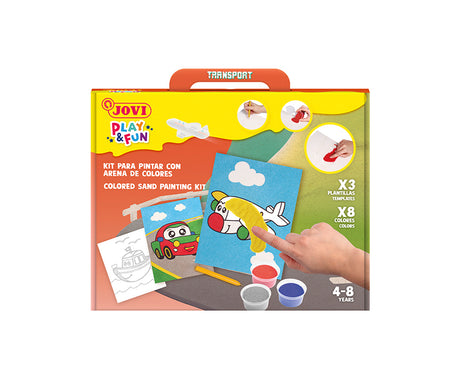 JOVI PLAY&FUN Sand Painting Kit Transport