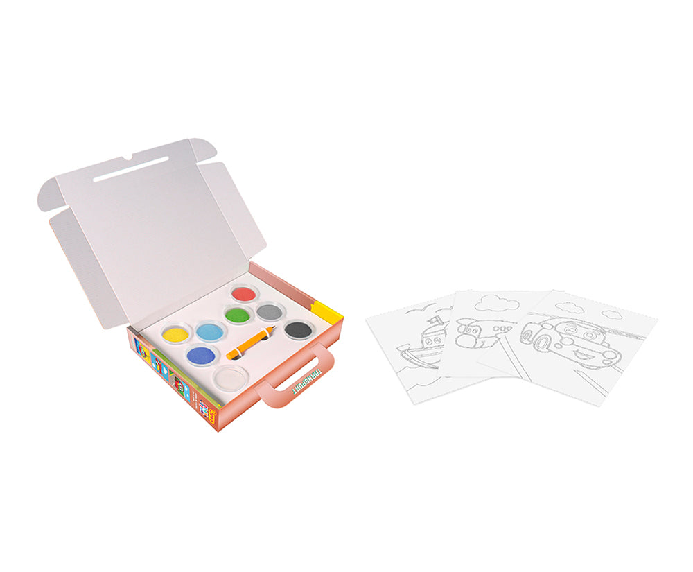 JOVI PLAY&FUN Sand Painting Kit Transport