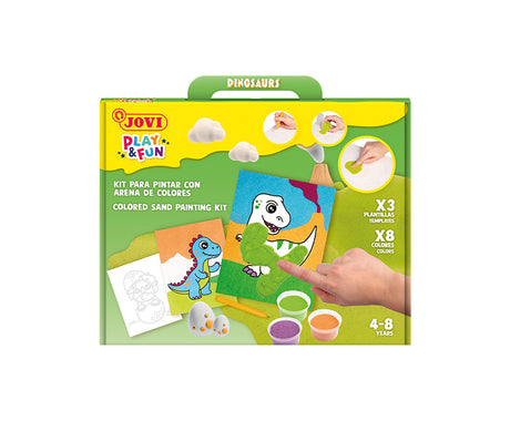 JOVI PLAY&FUN Sand Painting Kit Dinosaurs