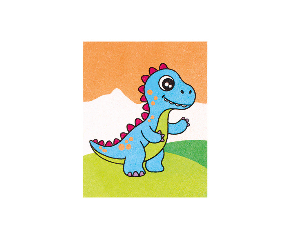 JOVI PLAY&FUN Sand Painting Kit Dinosaurs