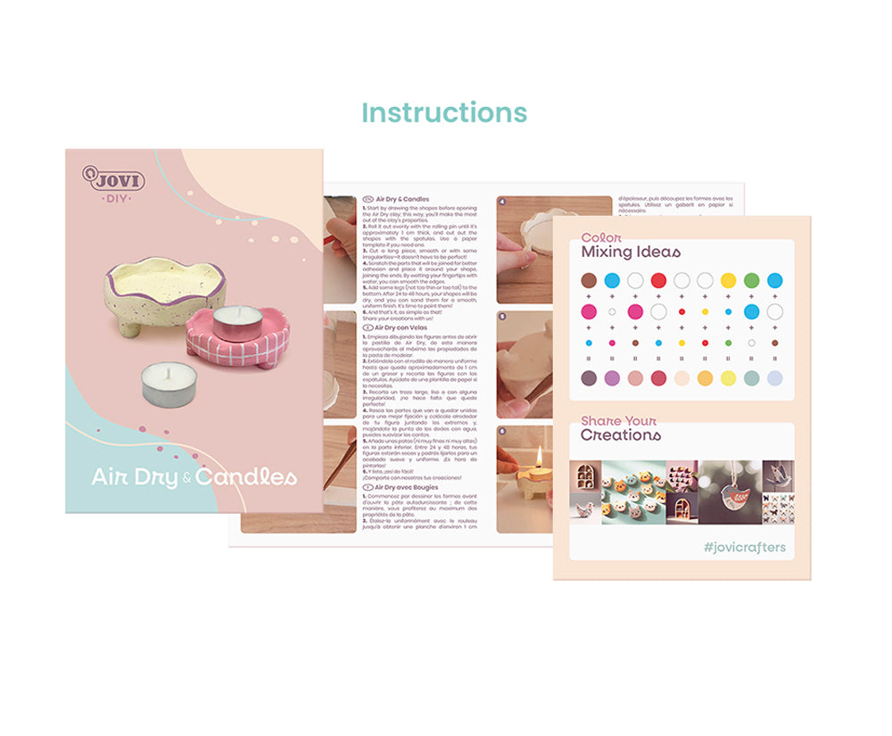 JOVI CRAFT KIT Air Dry CANDLES