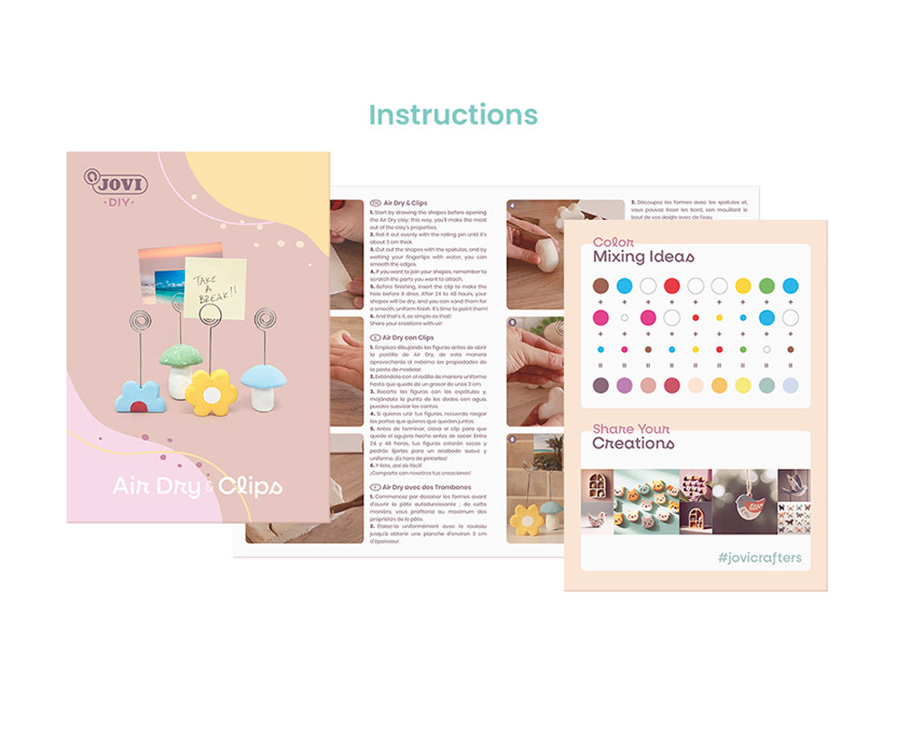 JOVI CRAFT KIT Air Dry CLIPS