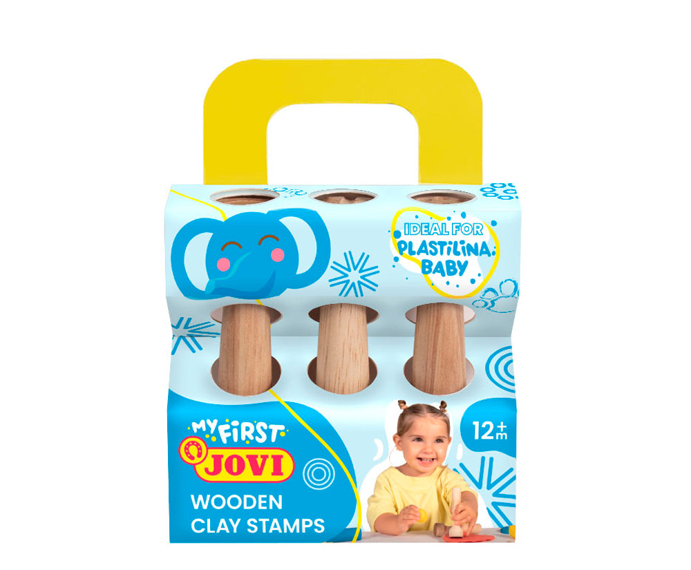 JOVI PLASTALINA Baby 3 Wooden Clay Stamps