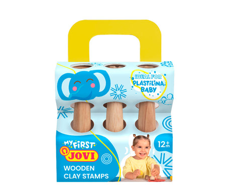 JOVI PLASTALINA Baby 3 Wooden Clay Stamps
