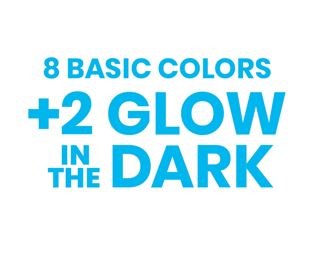 JOVI PLASTILINA 10 bars 50g 8 + 2 GLOW