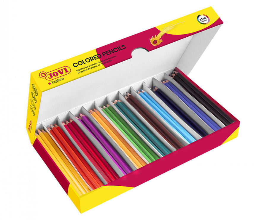 JOVI COLOURED PENCIL CLASSPACK 144