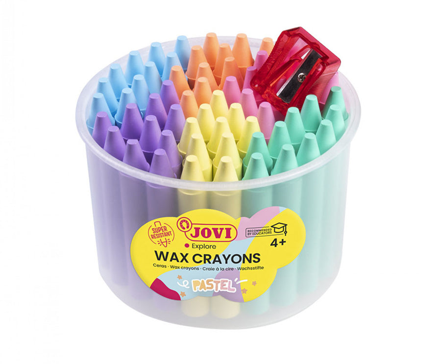 JOVI WAX CRAYON PASTEL & SHARP POT 60