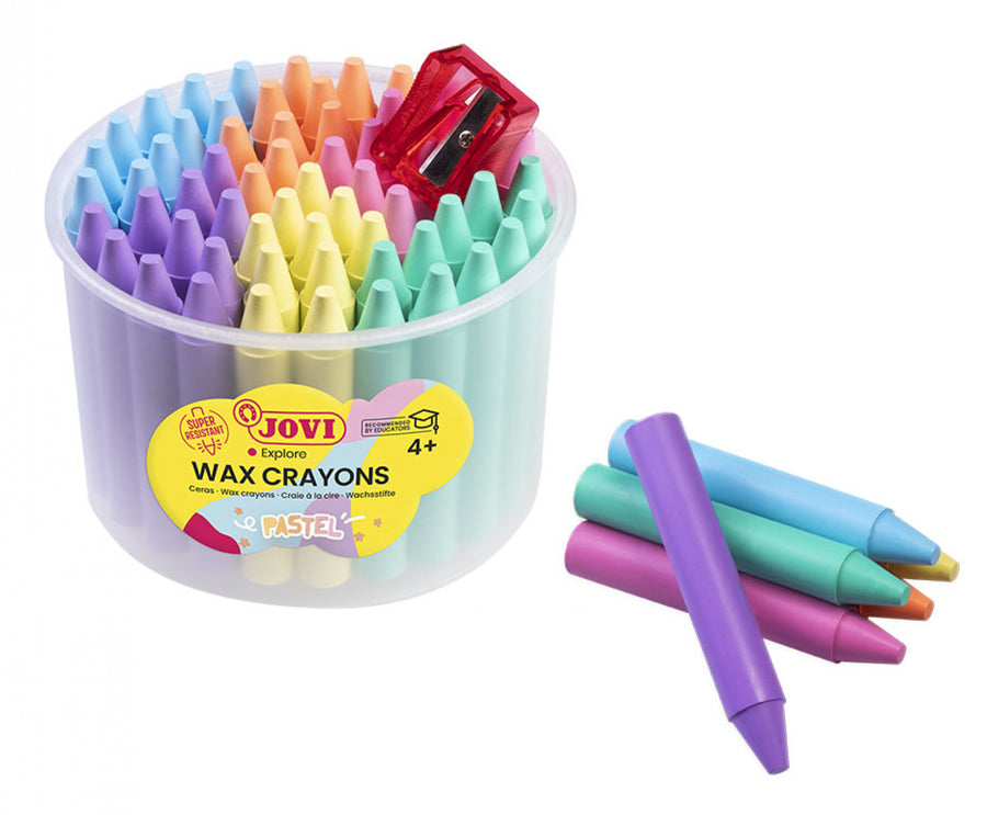 JOVI WAX CRAYON PASTEL & SHARP POT 60