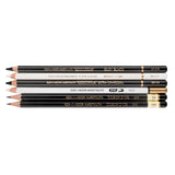 GIOCONDA SET 5 B&W PENCILS/ERASER