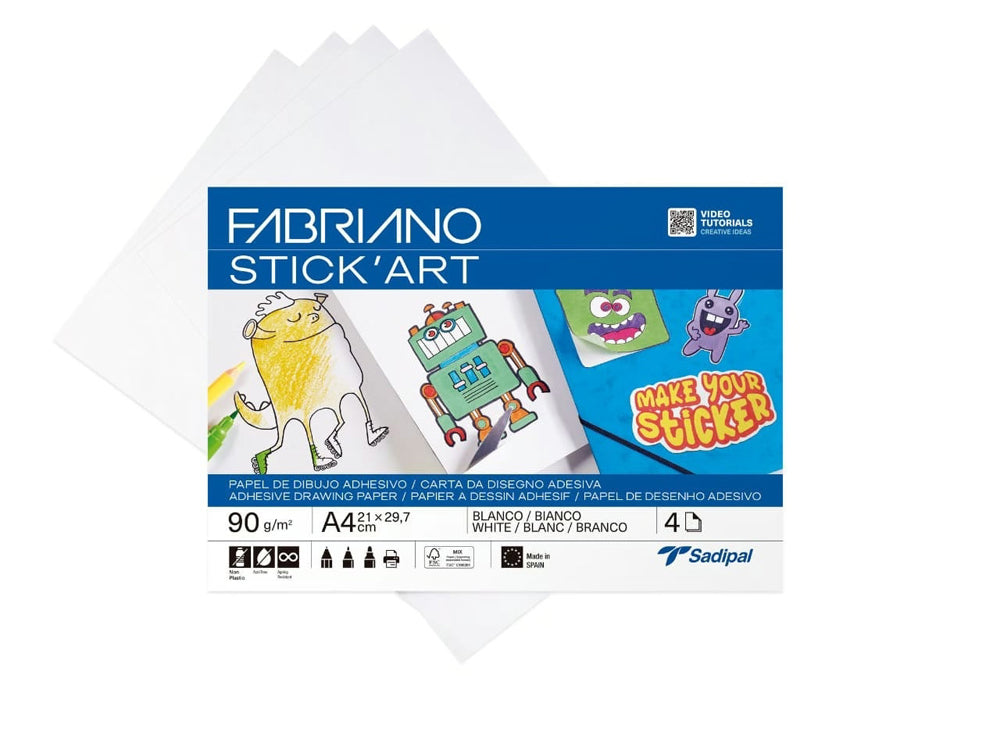 STICK'ART PAPER 90gsm A4 WHITE (25)