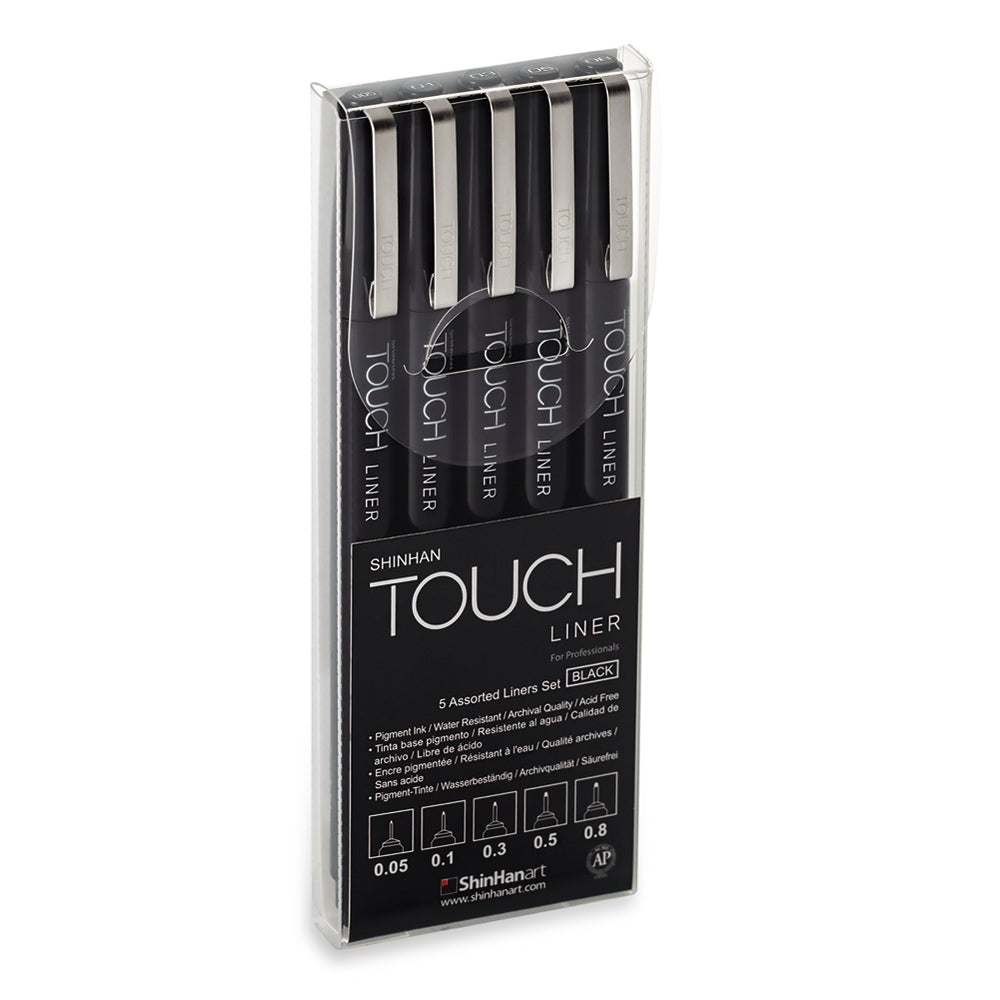 SHINHAN TOUCH LINER SET OF 5 BLACK