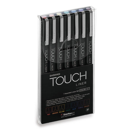 SHINHAN TOUCH LINER SET OF 7 COLOURS [0.1MM]