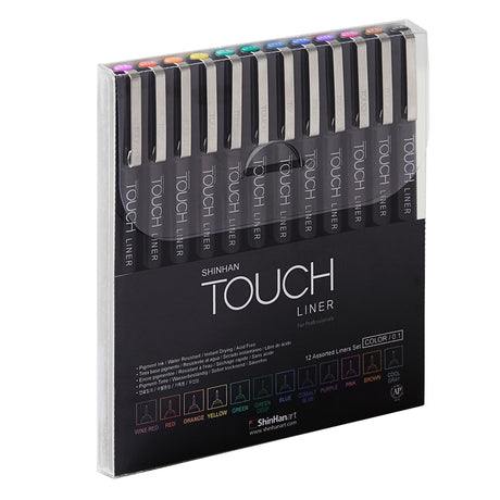 SHINHAN TOUCH LINER SET OF 12 COLOURS [0.1MM]